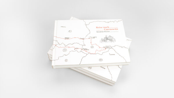 Pappband mit rotem Heftfaden